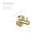 Kibi Circular Bathroom Towel & Robe Hook KBA1401BG - alternate 10